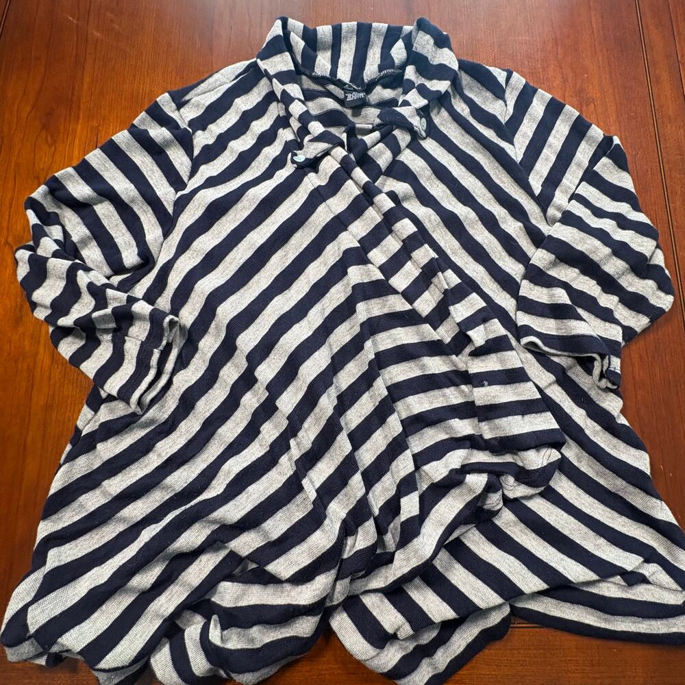 New Directions Woman Striped Cardigan